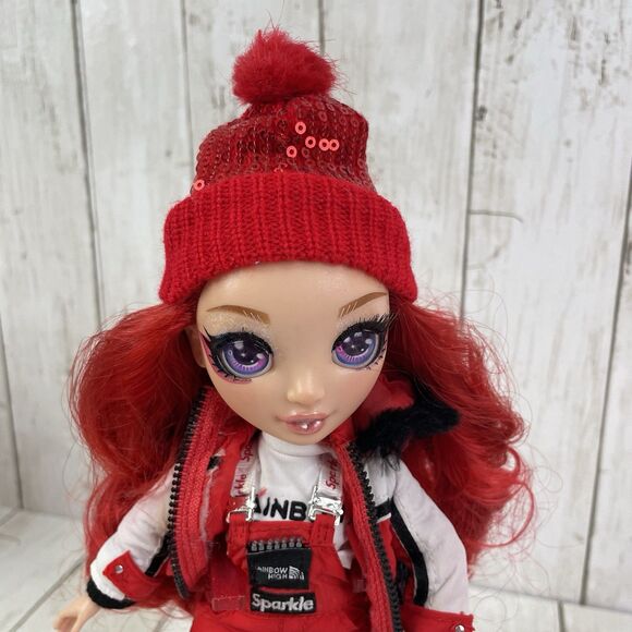 Rainbow High Fashion Doll Winter Break Ruby Anderson With Snowboard - Picture 2 of 6